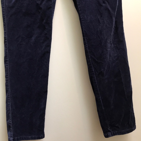 |Boden| Blue Navy Velvet Pants Size 6L - Picture 5 of 6